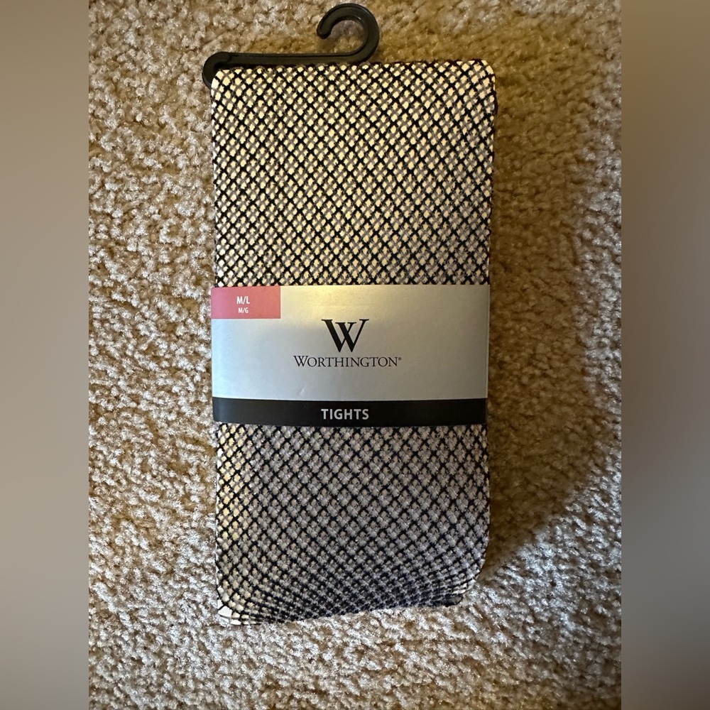 Worthington Fishnet Patterned Tights – NWT